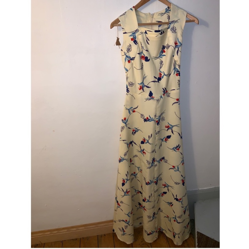Handmade mid-70s vintage floral dress